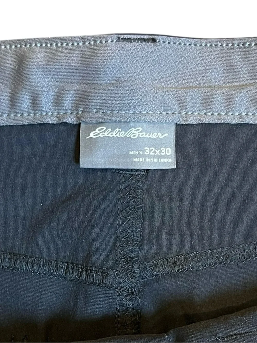 Eddie Bauer Tech Performance Pants Men’s 32x30 Black Stretch Travel  Like New